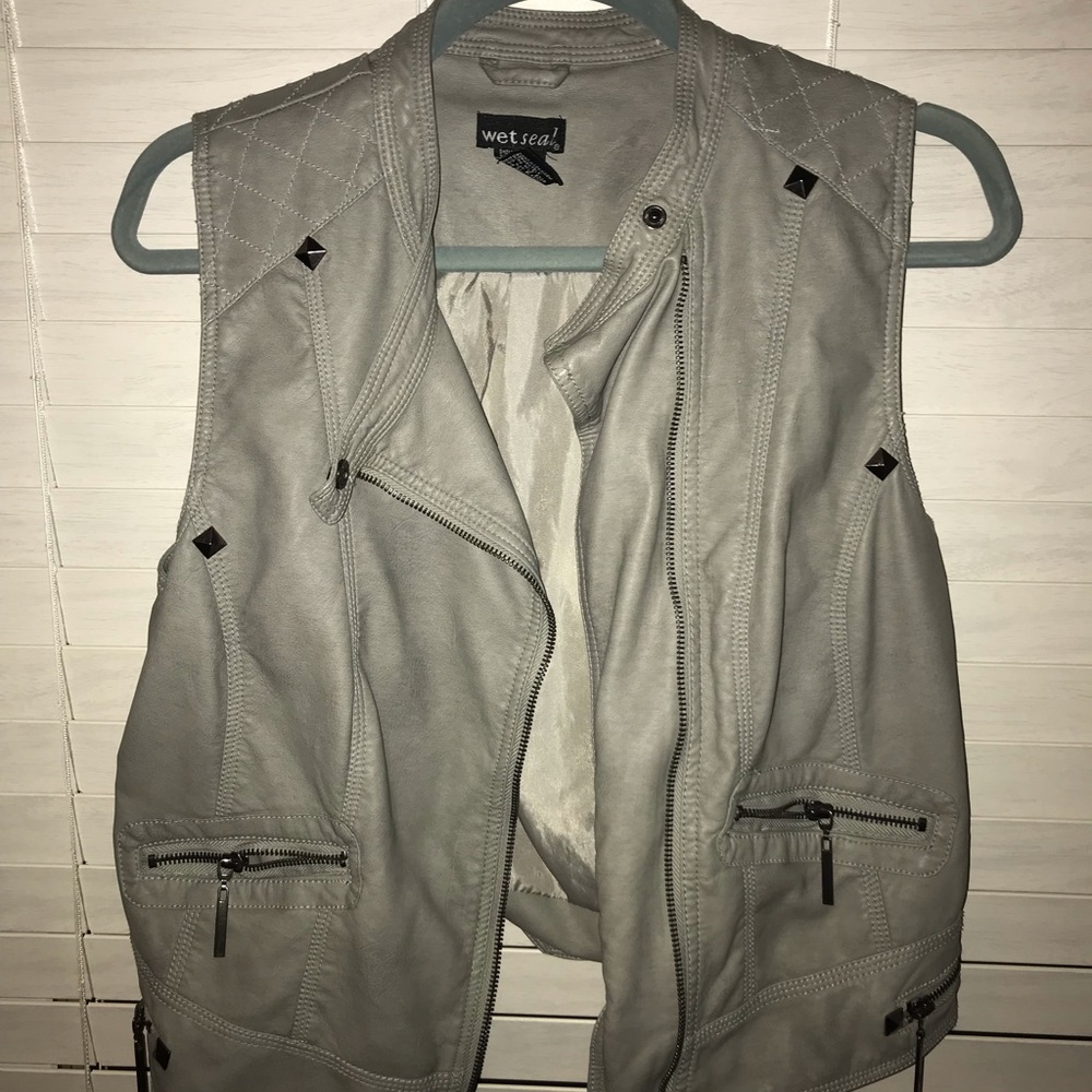 Pleather vest